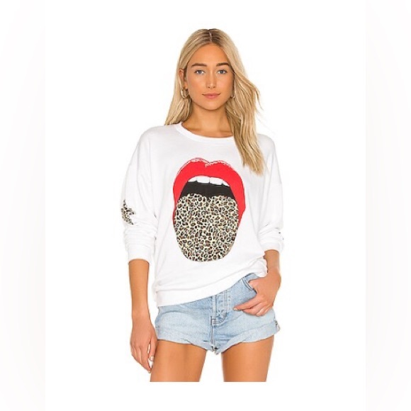 Babbs Boyfriend Sweater by Lauren Moshi WHITE SMALL - Picture 2 of 8